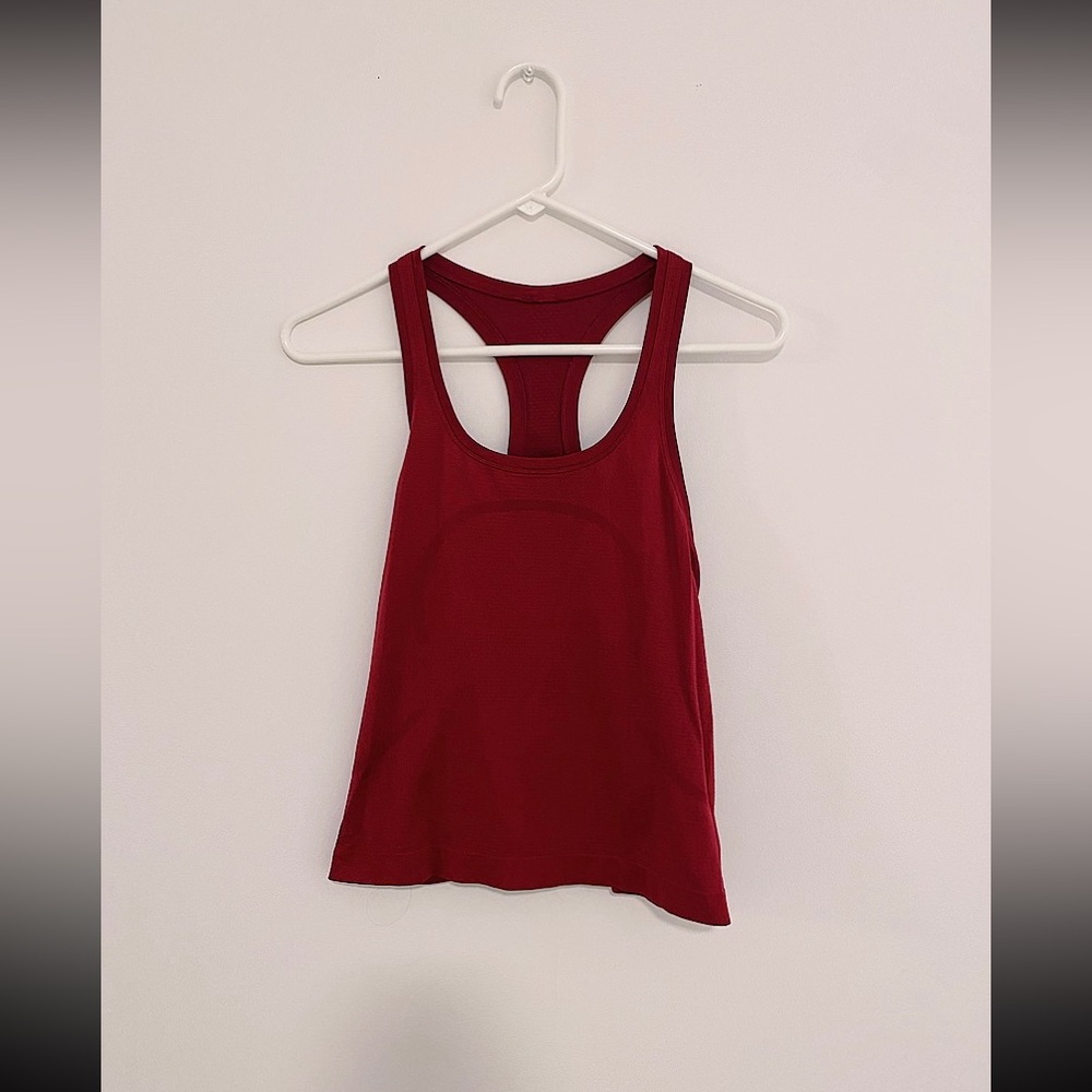 Dark Pink Lululemon Swiftly Tech Race Length Tank
